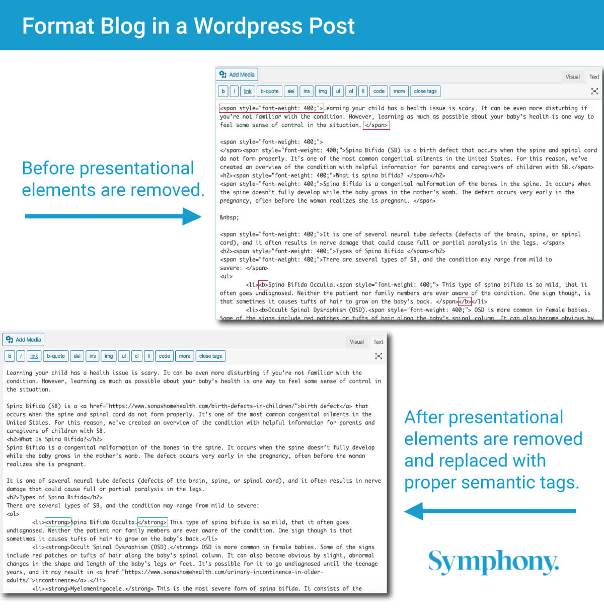 Format Blog in WordPress